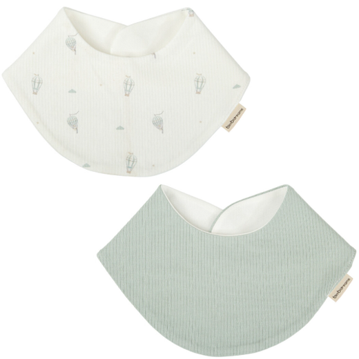 Babero bandana pack 2 Blue Sky Verde 43x21