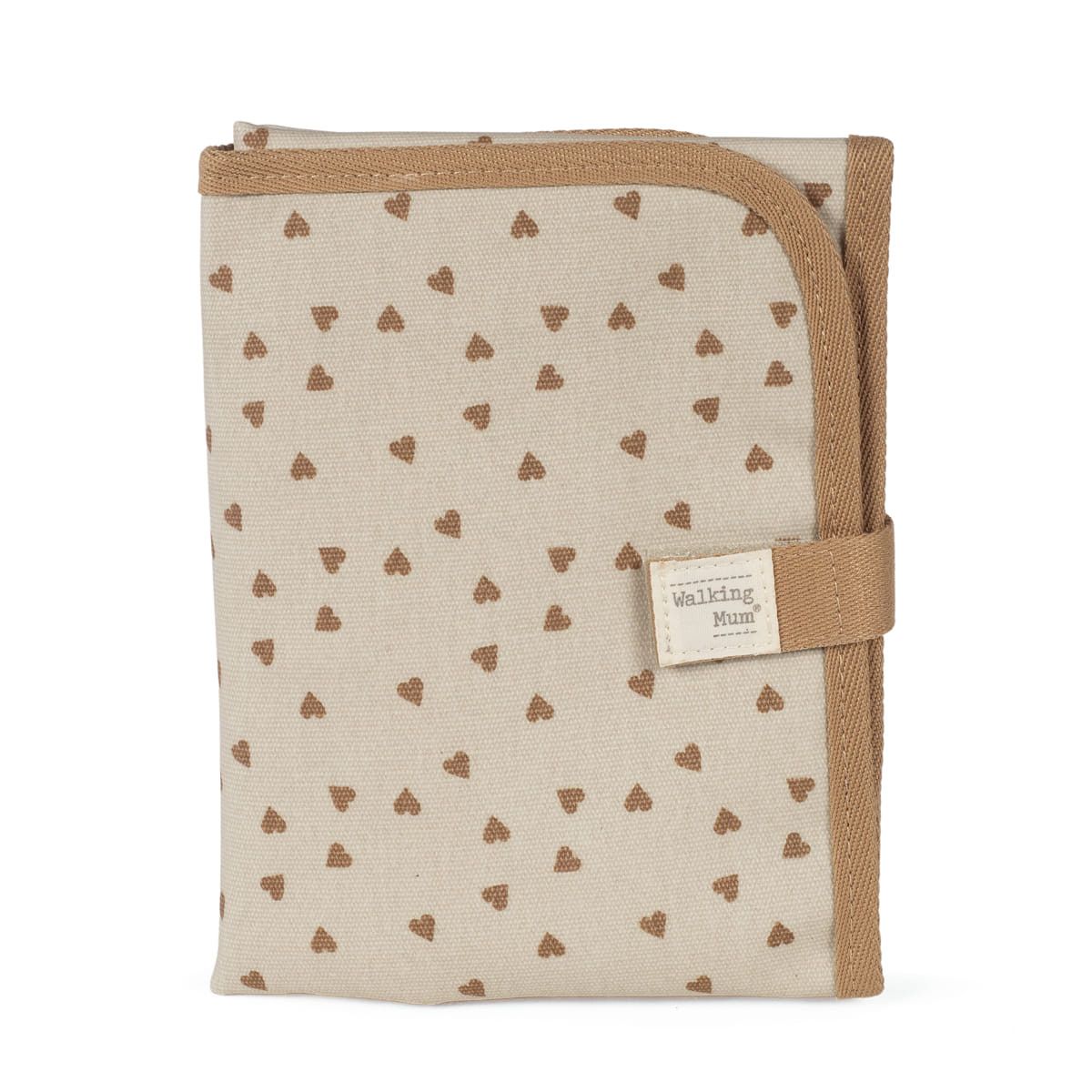 Cambiador portátil corazones Poppy Walking Mum Canela