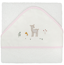 Capa de baño bebé Deer Rosa 100X100 Chic