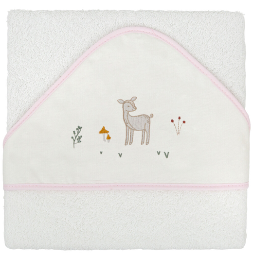 Capa de baño bebé Deer Rosa 100X100 Chic