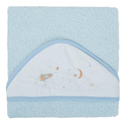 Capa de baño bebé Orbit Azul 100X100 Chic