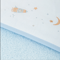 Capa de baño bebé Orbit Azul 100X100 Chic
