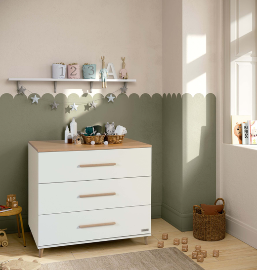 Cómoda bebé de 3 cajones Micuna