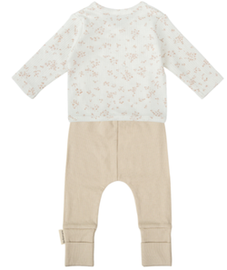 Conjunto jubon y polaina Anaïs Lino 1-3 Meses