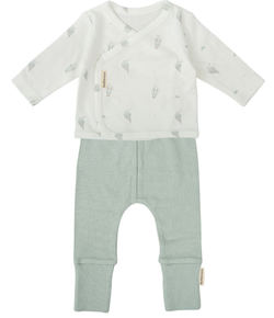 Conjunto jubon y polaina Blue Sky Verde 1-3 Meses