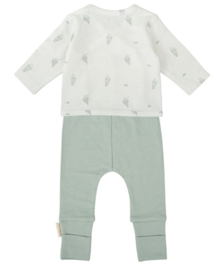 Conjunto jubon y polaina Blue Sky Verde 1-3 Meses