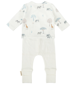 Conjunto jubon y polaina Tanzania Blanco 1-3 Meses