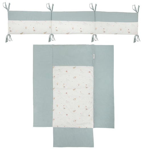 Edredón con Protector cuna Orbit Azul Cuna (60x120) Chic