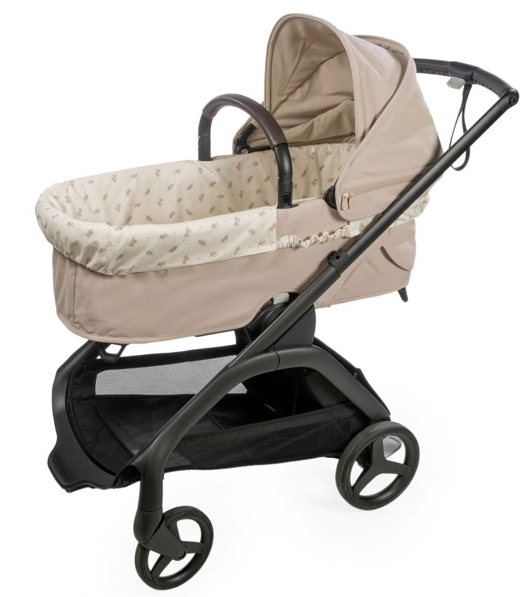 Funda cubre capazo gomas + sábana Mimosa Walking Mum Rosa