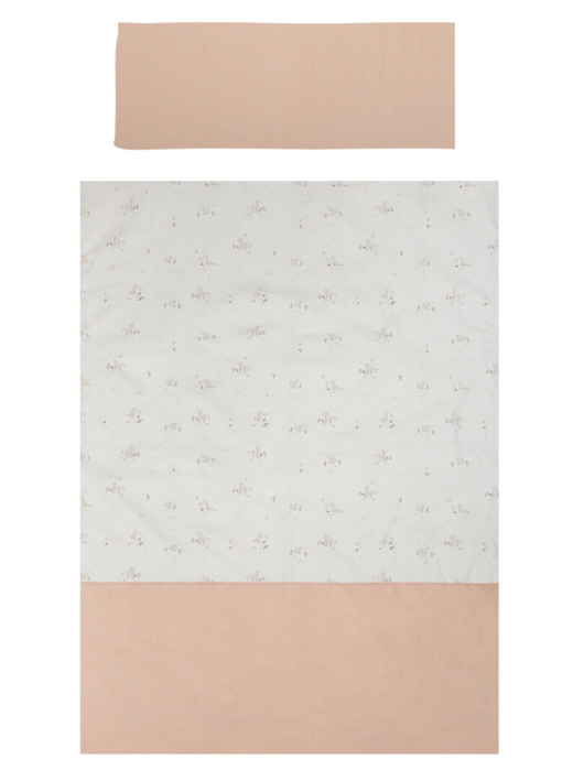 Funda nordica cuna + Funda almohada Deer Rosa 110X155 Chic