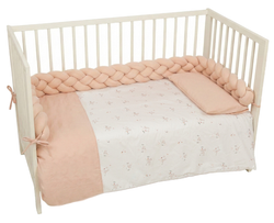 Funda nordica cuna + Funda almohada Deer Rosa 110X155 Chic