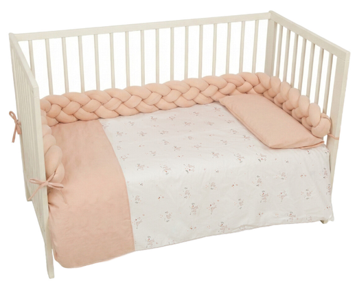 Funda nordica cuna + Funda almohada Deer Rosa 110X155 Chic
