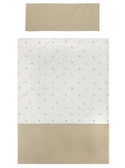 Funda nordica cuna + Funda almohada Palm Verde 110X150 Chic
