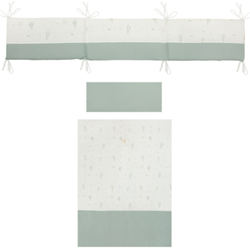 Funda nórdica cuna + Relleno + Protector + Funda almohada Blue Sky Verde 110X155