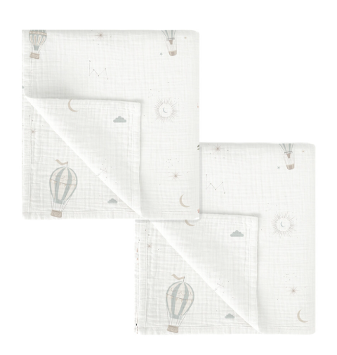 Gasas Bambú pack 2 Blue Sky Verde 60x60