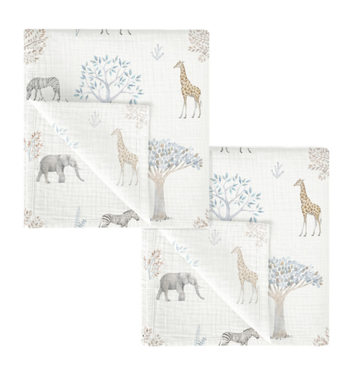 Gasas Bambú pack 2 Tanzania Multicolor 60x60