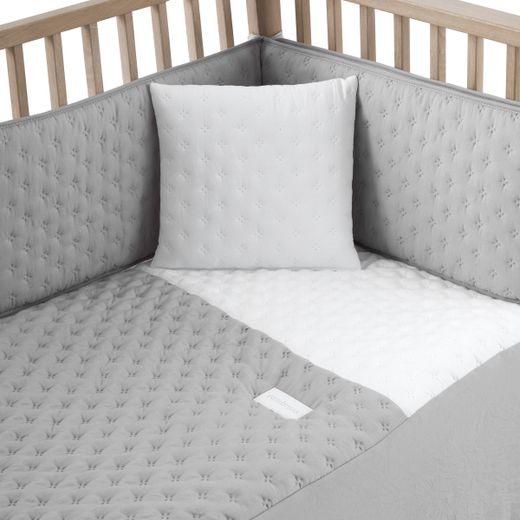 Jgo 2 Pcs.Colcha I-V. Cuna 60 Soft Gris 60X120X3 Cm