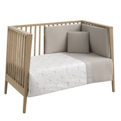 Jgo 2 Pcs.F.Nordica Cuna 60 Abete Beige 100X140X3 Cm