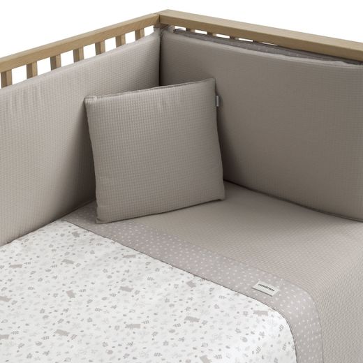Jgo 2 Pcs.F.Nordica Cuna 60 Abete Beige 100X140X3 Cm