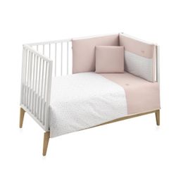 Jgo 2 Pcs.F.Nordica Cuna 70 Plumeti Rosa 110X170X3 Cm