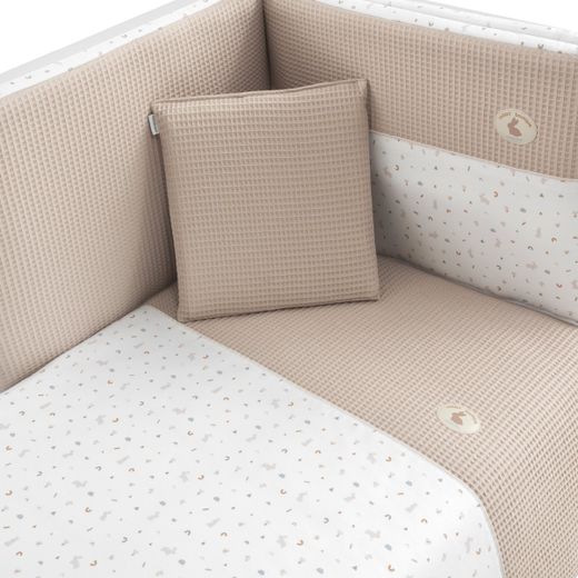 Jgo 2 Pcs.F.Nordica Cuna 70 Rabbit Beige 110X170X3 Cm
