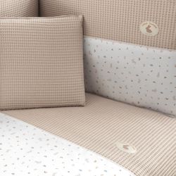 Jgo 2 Pcs.F.Nordica Cuna 70 Rabbit Beige 110X170X3 Cm