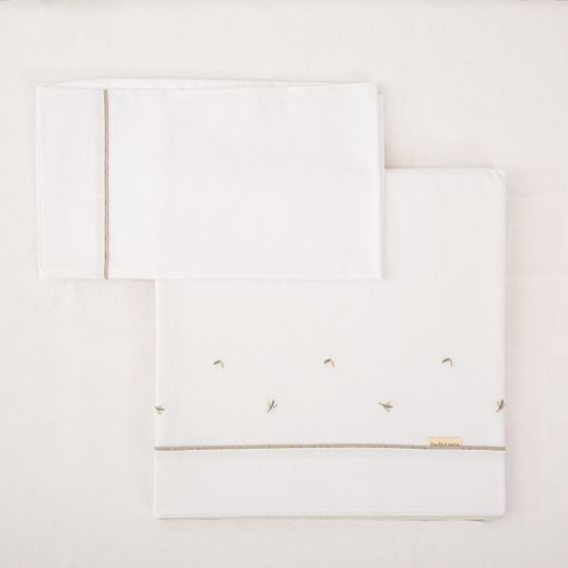 Juego sábanas algodón 100% 3 piezas Cornelia 00316