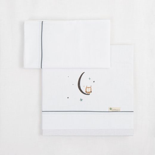 juego sabanas algodon 100% 3 piezas Wonderland Minicuna (50x80-90) 12