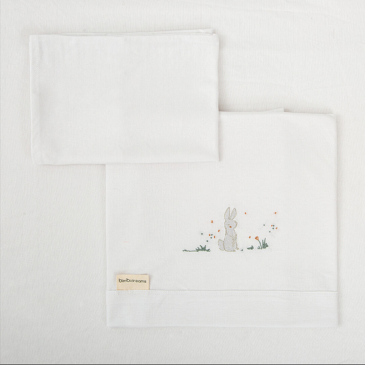 Juego sabanas punto jersey 3 piezas Campo Lino Cuna (60x120) Chic