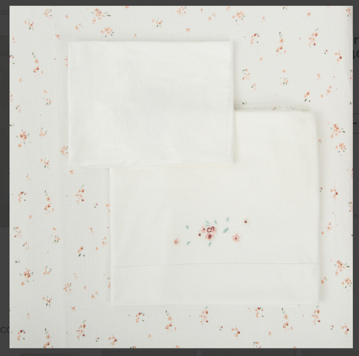 Juego sabanas punto jersey 3 piezas Monet Rosa Maxicuna (70x140)