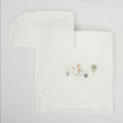 Juego sabanas punto jersey 3 piezas Palm Verde Coche (40x80) Chic