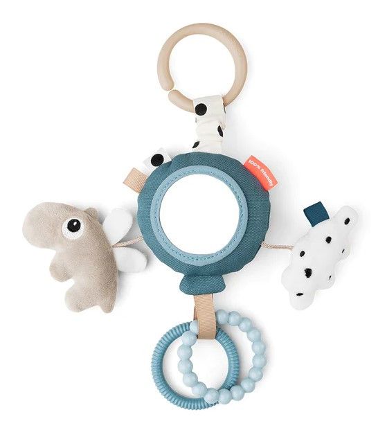 Juguete Para Cochecito Otti De Algodón Orgánico, Fácil De Fijar Con Velcro, Serie Stay True To Nature, Para Bebés