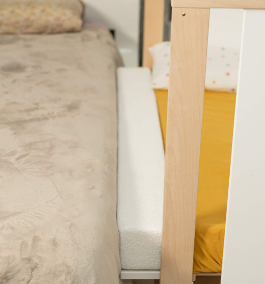 Kit Colecho cuna 120 x 60 con tablero puente