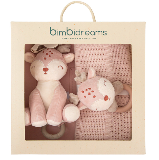 Manta de punto con peluches - Set regalo Monet Rosa