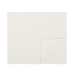 Manta para carro tricot algodón 100% Basics 75x90 01 Blanco