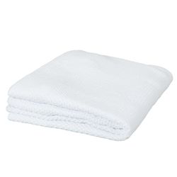 Manta para carro tricot algodón 100% Basics 75x90 01 Blanco
