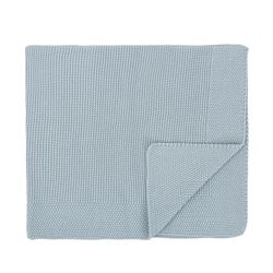 Manta para carro tricot algodón 100% Basics 75x90 AG Azul Grisaceo