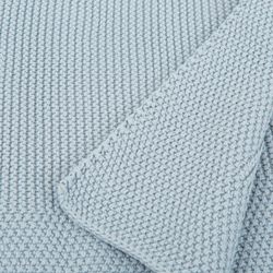 Manta para carro tricot algodón 100% Basics 75x90 AG Azul Grisaceo