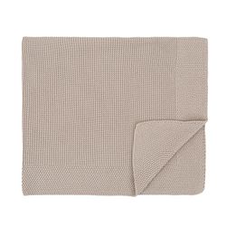 Manta para carro tricot algodón 100% Basics 75x90 GB Gris Beig