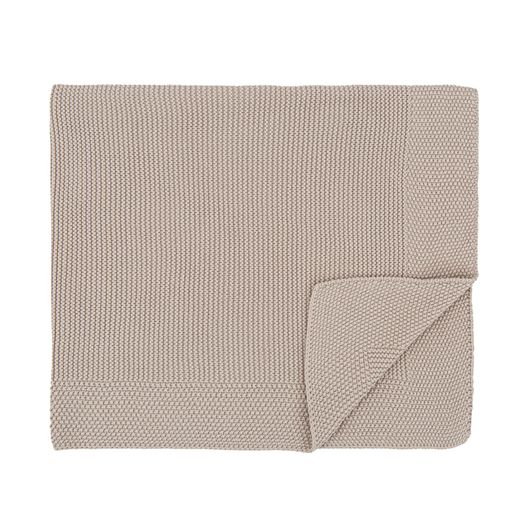 Manta para carro tricot algodón 100% Basics 75x90 GB Gris Beig