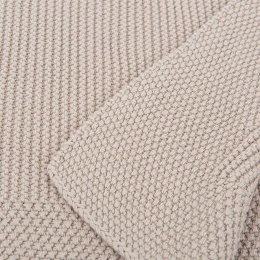 Manta para carro tricot algodón 100% Basics 75x90 GB Gris Beig
