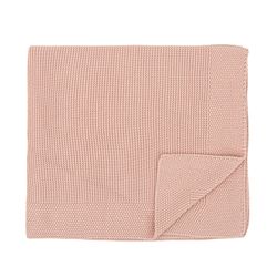 Manta para carro tricot algodón 100% Basics 75x90 RE Rosa Empolvado