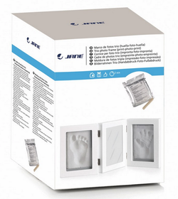 Marco de fotos dos huellas bebé Jané