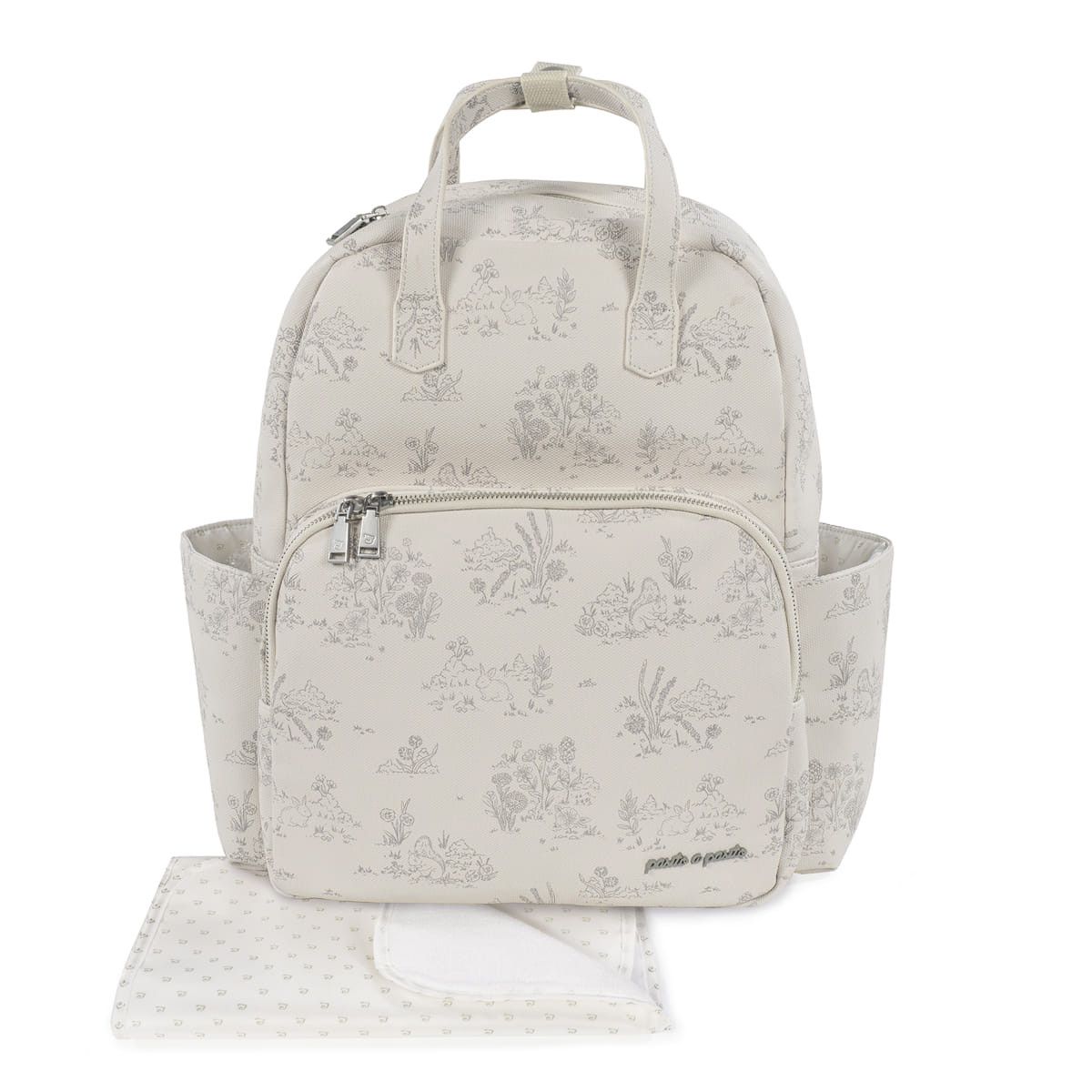 Mochila de maternidad Toile de Jouy de Pasito a Pasito Forest