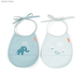 Pack 2 baberos mini con bolsillo Done By Deer
