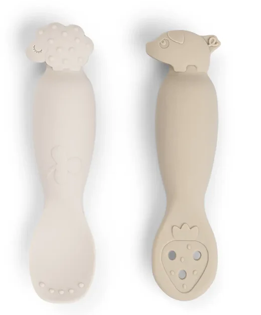 Pack 2 cucharas aprendizaje Done by Deer Rosa