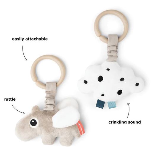 Pack 2 juguetes para colgar Happy Clouds Done By Deer