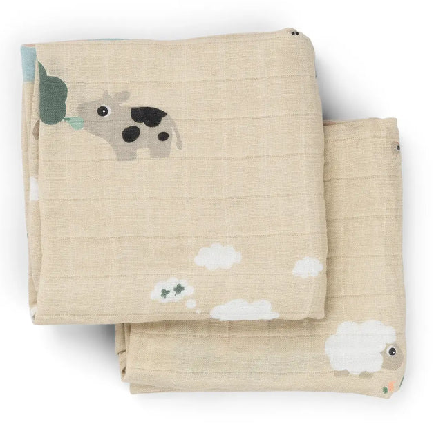Pack 2 muselinas Tiny Farm 65x65 Done by Deer Sand