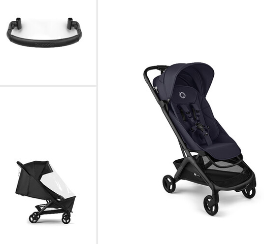 Pack Bugaboo Butterfly 2 + Barra + Plástico de lluvia