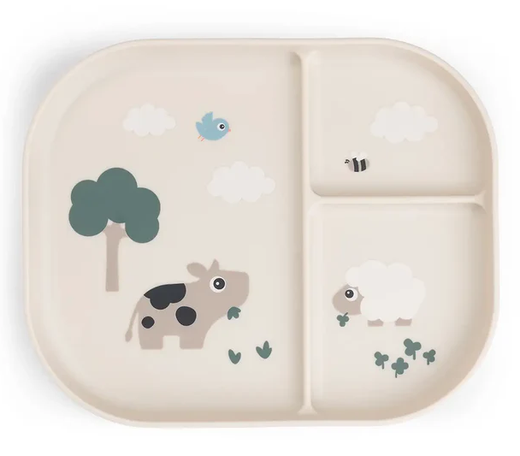 Plato antideslizante compartimentos Done By Deer